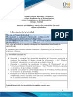 Guía de Actividades y Rúbrica de Evaluación - Tarea 2 - Álgebra Simbólica