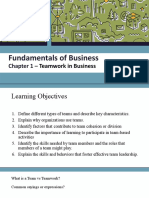 PPT, Chapter 1, Teamwork in Business, Student Slides, Trial 1