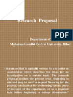 Research Proposal: Department of Media Studies Mahatma Gandhi Central University, Bihar