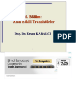 Bölüm - Alan Etkili Transistörler. Doç. Dr. Ersan KABALCI - PDF Free Download - Kopya