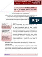 Acute and Sub-Acute Toxicity Studies of Siddha Metallic Preparation "Velvanga Chunnam" in Wistar Albino Rats