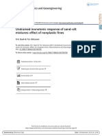 Undrained Monotonic Response of Sand-Silt