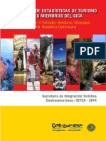 Compendio de Estadisticas de Turismo de los Paises Miembros del SICA 2014