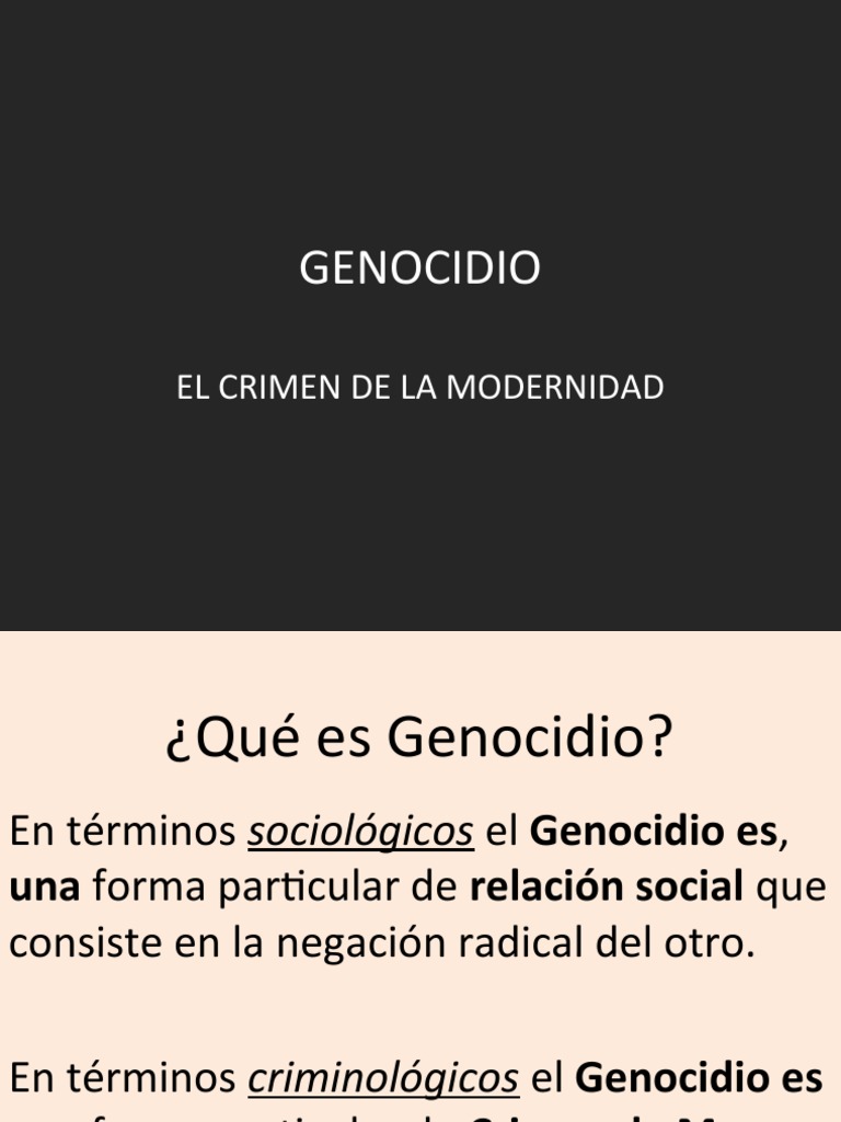 Definición y Tipología del Genocidio | PDF | Genocidios | El Holocausto