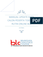 Manual Update Data Calon Peserta TOEFL ITP Rutin Online BLC v1.5 Rev1