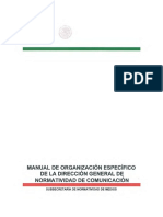 Manual de Organizacio N Especi Fico de La Direccio N General de Normatividad de Comunicacio N