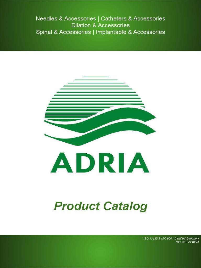 Adria Needles & Accessories Catalog | PDF | Biopsy | Bone Marrow
