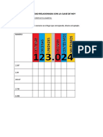 Actividad Décimos. Centésimos y Milésimos