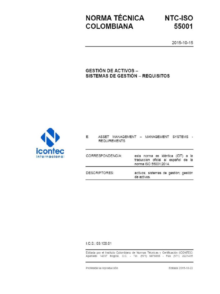 NTC Iso 55001 | PDF