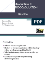 Introduction To Electrocoagulation Kaselco: Presented by Bruce J. Lesikar V.P. Engineering