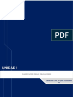 Unidad I: Clasificación de Las Obligaciones