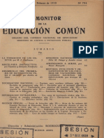 El Monitor de La Educación Común - Feb de 1939 - Argentina