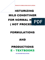 Moisturizing Mild Conditioner For Normal Hair Hot Process Formulation and Production e Book