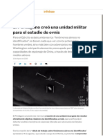 el pentágono creó una unidad militar para el estudio de ovnis - infobae