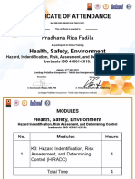Certificate of Attendance: Pradhana Riza Fadila