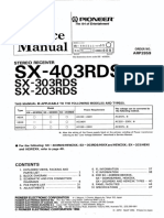 Pioneer sx-203rds 303rds 403rds SM