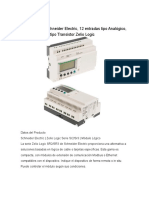 Módulo Lógico Schneider Electric, 12 Entradas Tipo Analógico, Digital, 8 Salidas Tipo Transistor Zelio Logic