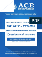 Ese 2017 - Prelims: Questions With Answers