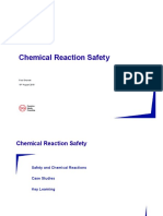 Chemical Reaction Safety: Paul Sharratt 19 August 2019