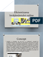 Eficientizarea Învăţării Online - Prezentare