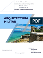 La Arquitectura Militar Es La Ciencia Que Se Ocupa de Proyectar y Construir Edificios Destinados A Fines Militares