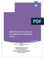 Aplicaciones para Personas en Condición de Limitación Visual