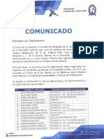 Comunicado Unidad de Postgrado