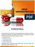 Parenteral Drug Administration Methods