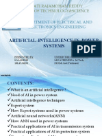 AI Applications in Power Systems Analysis & Protection