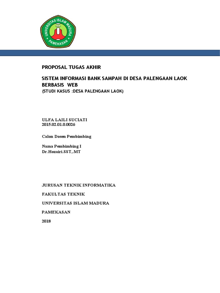 Templet Proposal 2020 | PDF