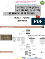 Taller de Software BPMN (Bizagi), Diagrama SIPOC y DAP para La Gestión de Procesos en La UNAMAD (II PARTE)