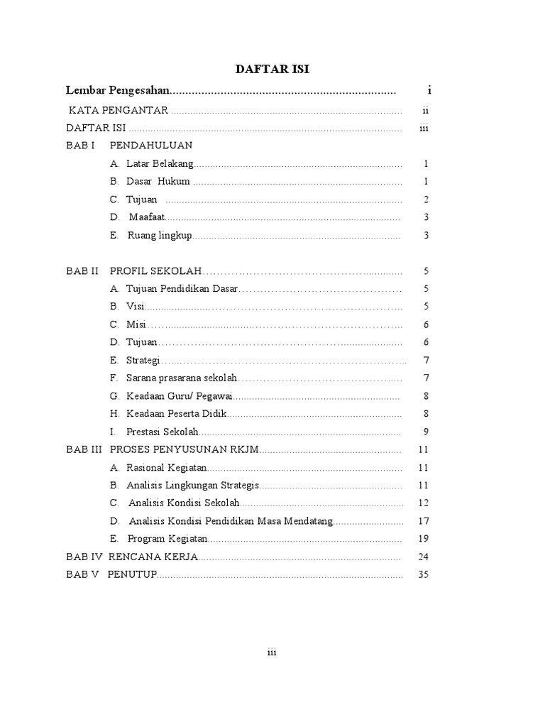 Contoh RKJM Sekolah dan Prosesnya | PDF | Karier & Perkembangan
