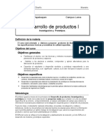 DESARROLLO DE PRODUCTOS L, INVESTIGACIN Y PROTOTIPOS