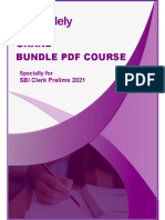 Grand Bundle PDF Course: SBI Clerk Prelims 2021