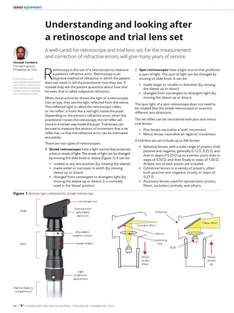 Understanding and Looking Aftera Retinoscope and Trial Lens Set PDF