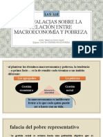 Tres Falacias Sobre La Relación Entre Macroeconomía y POBREZA