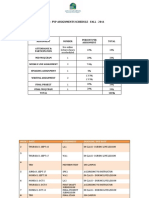 Eld Assignments Schedule - Fall - 2011