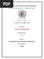 Micro Project: Latthe Education Society's Polytechnic, Sangli