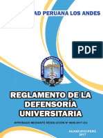 Reglamento Defensoria Universitaria