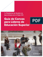 Guía de Canvas para Líderes de Educación Superior