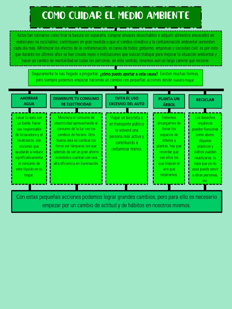 Como Cuidar El Medio Ambiente 10 - 01 | PDF | Residuos | Entorno natural