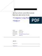 Application and Database Server Architecture