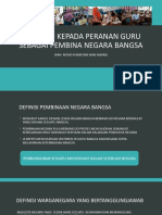 Implikasi Kepada Peranan Guru Sebagai Pembina Negara Bangsa