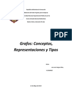 Grafos Conceptos Representaciones y Tipos Luis Vargas.