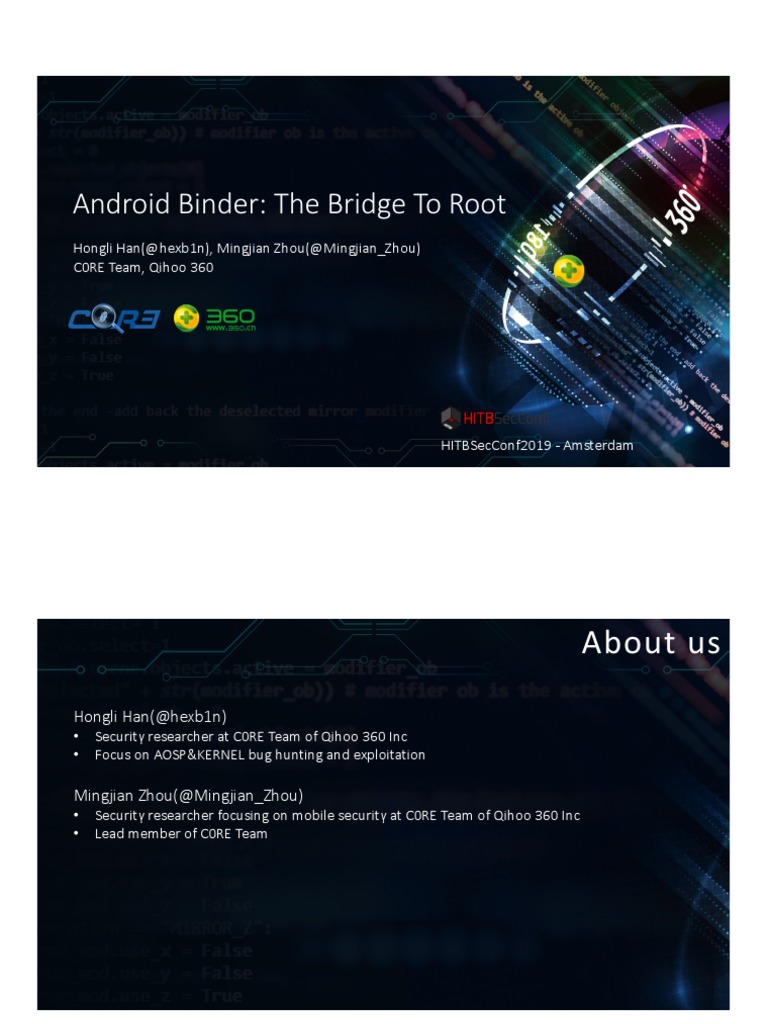 Exploiting Android Binder Vulnerability | PDF | Android (Operating ...