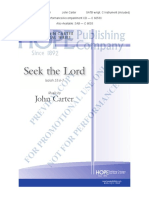 Seek The Lord (SAB) by John Carter