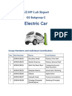 Electric Car: GE109 Lab Report