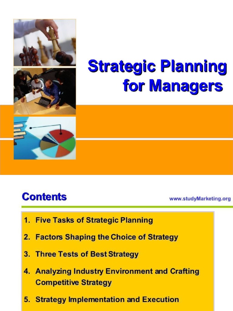 Strategic Planning For Managers | PDF