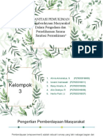 Kelompok 3 - Pemberdayaan Masyarakat Dalam Pengadaan Dan Pemeliharaan Sarana Sanitasi Pemukiman