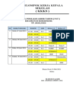 Jadwal PAT Kelas 1-5 k3s